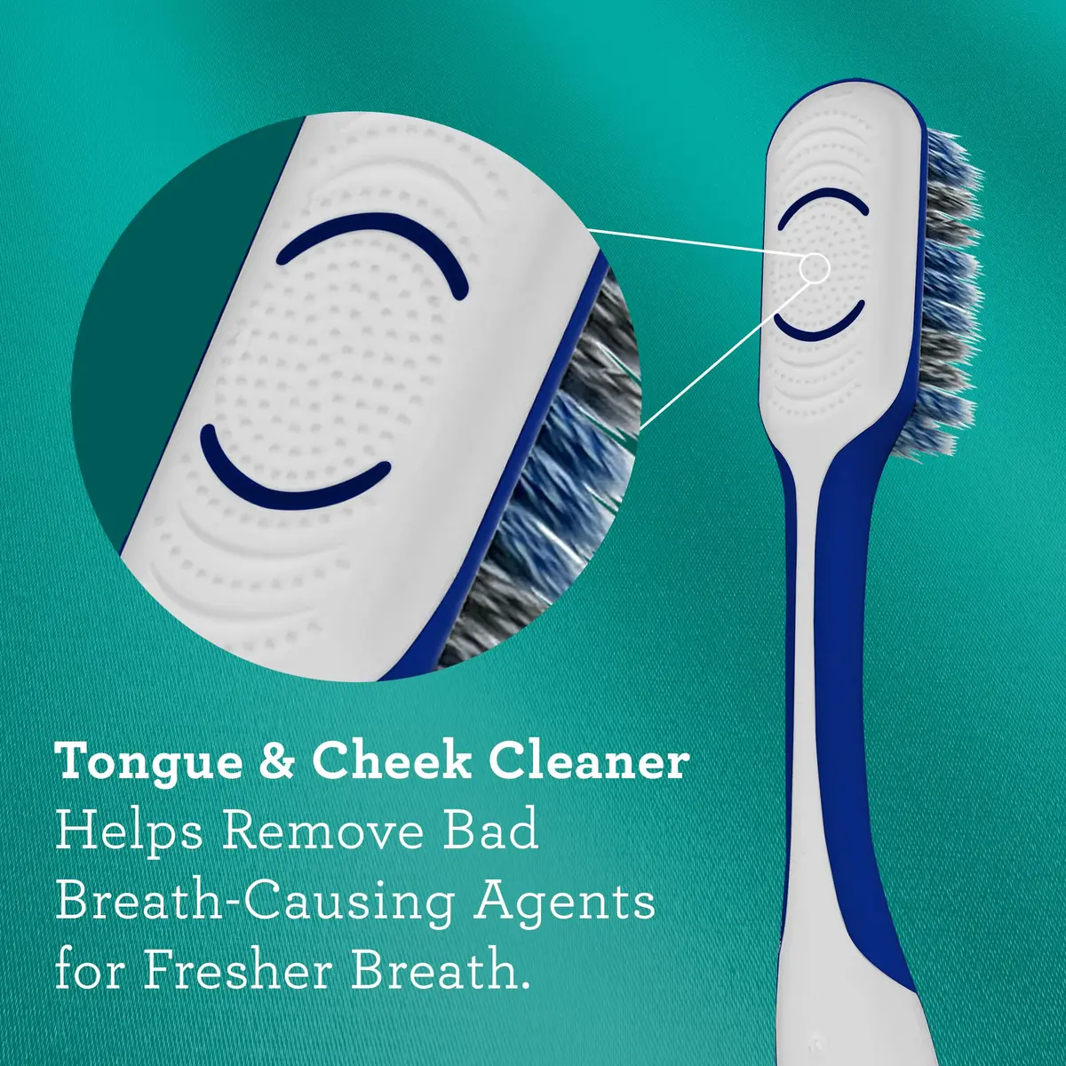 GuruNanda Gentle Giant Toothbrush with Dual Action Flossing Spiral Bristles, Non-Slip Ergo Dexa Grip, BPA Free Manual Toothbrushes, Assorted Colors, 4 Count - view 5