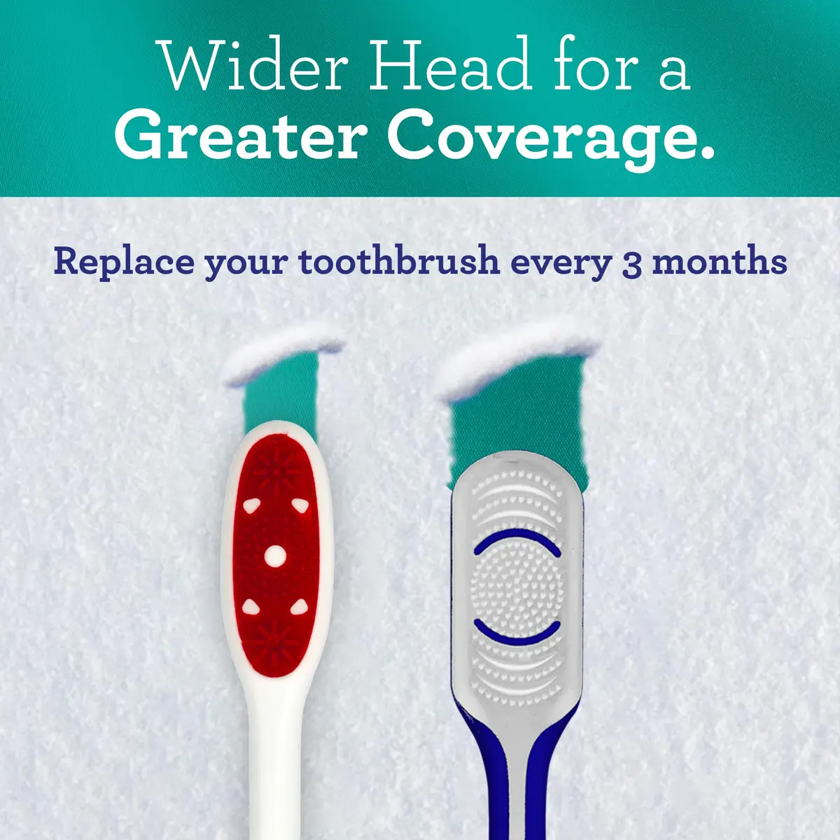 GuruNanda Gentle Giant Toothbrush with Dual Action Flossing Spiral Bristles, Non-Slip Ergo Dexa Grip, BPA Free Manual Toothbrushes, Assorted Colors, 4 Count - view 6