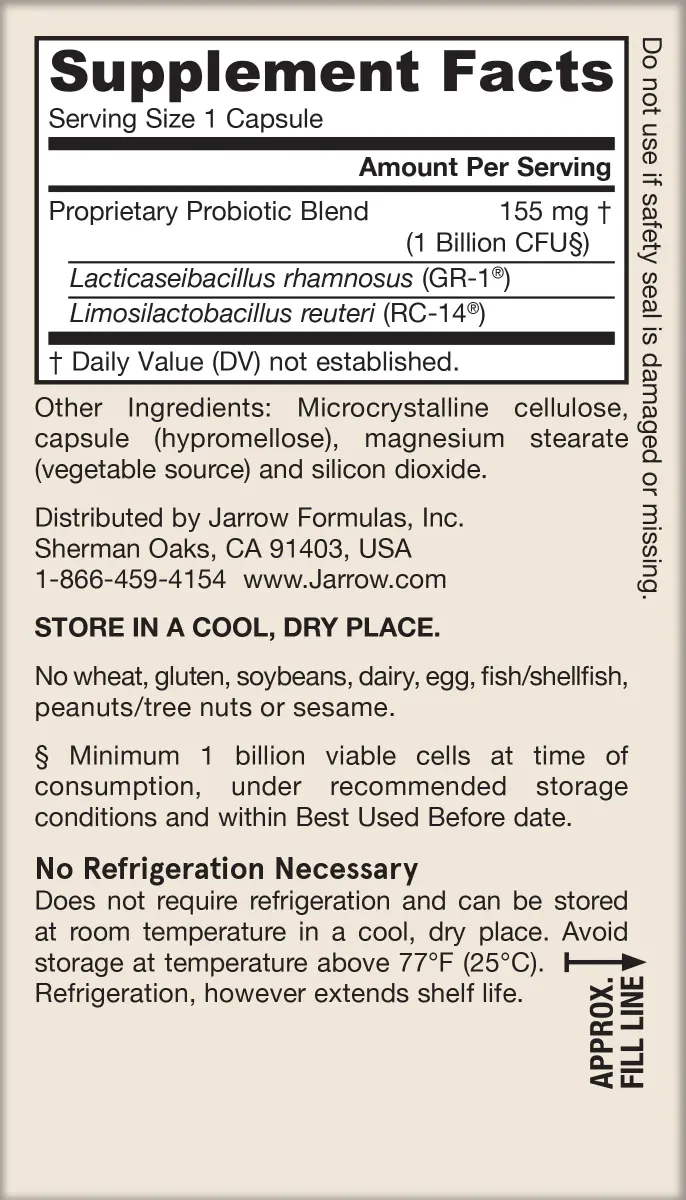 Jarrow Formulas Fem-Dophilus Probiotics 60 Veggie Caps (Pack of 12) | Vaginal & Urinary Tract Support - view 9