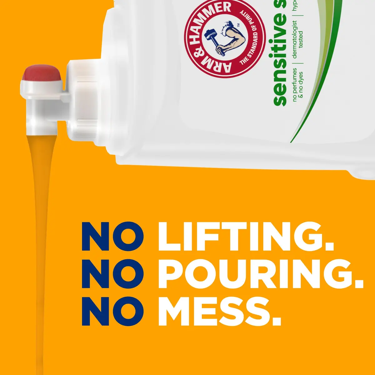 ARM & HAMMER Sensitive Skin Free & Clear Liquid Laundry Detergent | Gentle on Skin, Powerful on Dirt, 140 Fl Oz - view 9