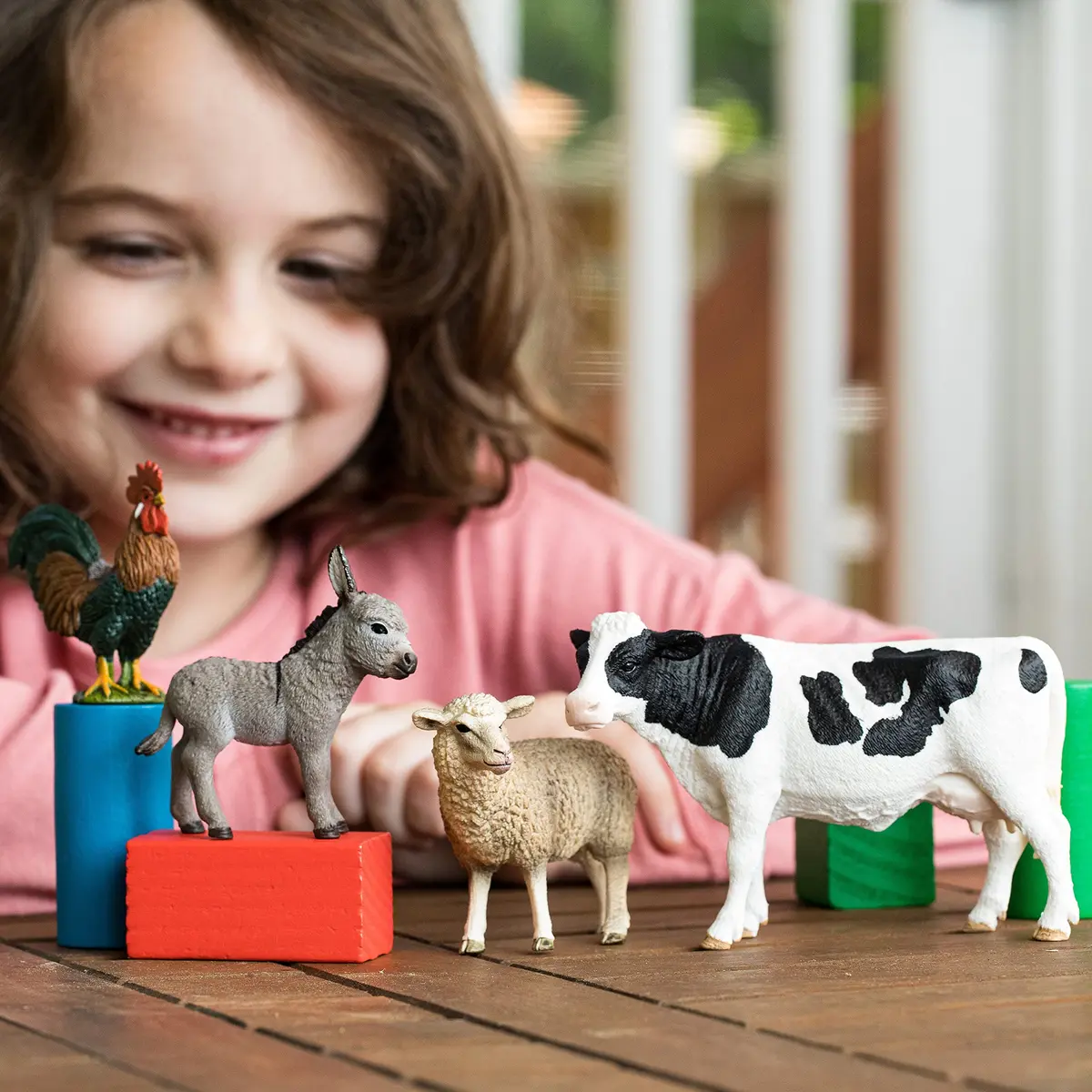 Schleich Farm World Starter Playset with 4 Realistic Animal Figures | Kids 3+ Years - view 2