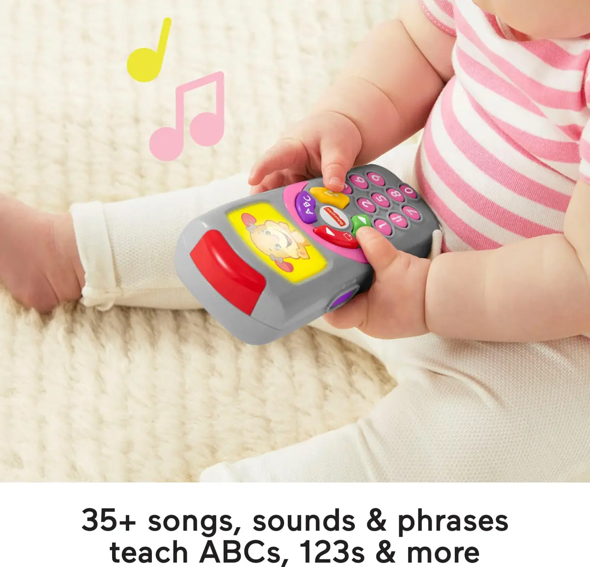 Fisher-Price Laugh & Learn Sis’ Remote Baby Learning Toy with Music & Lights | Ages 6+ Months - view 3