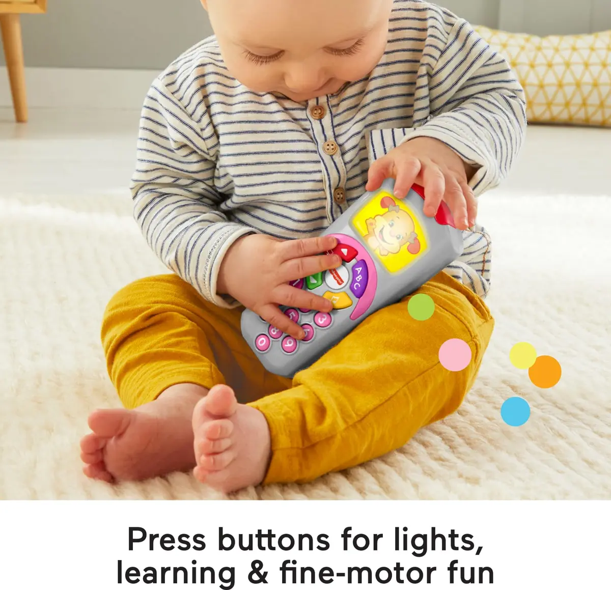 Fisher-Price Laugh & Learn Sis’ Remote Baby Learning Toy with Music & Lights | Ages 6+ Months - view 4