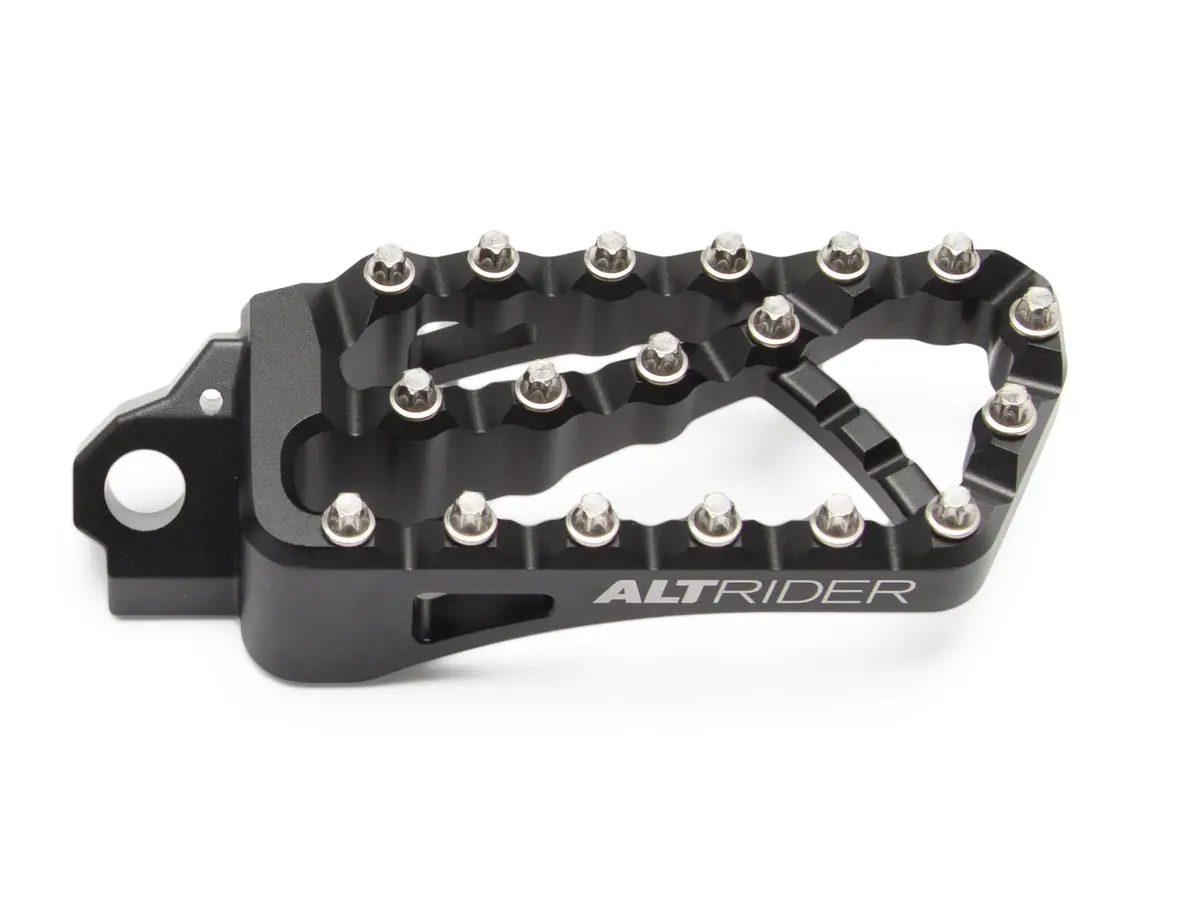 AltRider Adventure II Foot Pegs Compatible With Honda CRF1100 Africa Twin/ADV Sports - Heavy Duty Aluminum - High Traction Grip - Adjustable Height & Camber - Black - main product image