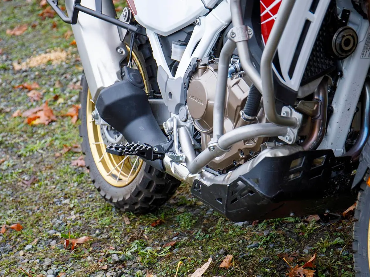 AltRider Adventure II Foot Pegs Compatible With Honda CRF1100 Africa Twin/ADV Sports - Heavy Duty Aluminum - High Traction Grip - Adjustable Height & Camber - Black - view 6