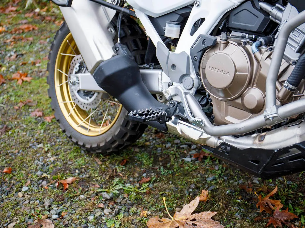 AltRider Adventure II Foot Pegs Compatible With Honda CRF1100 Africa Twin/ADV Sports - Heavy Duty Aluminum - High Traction Grip - Adjustable Height & Camber - Black - view 3