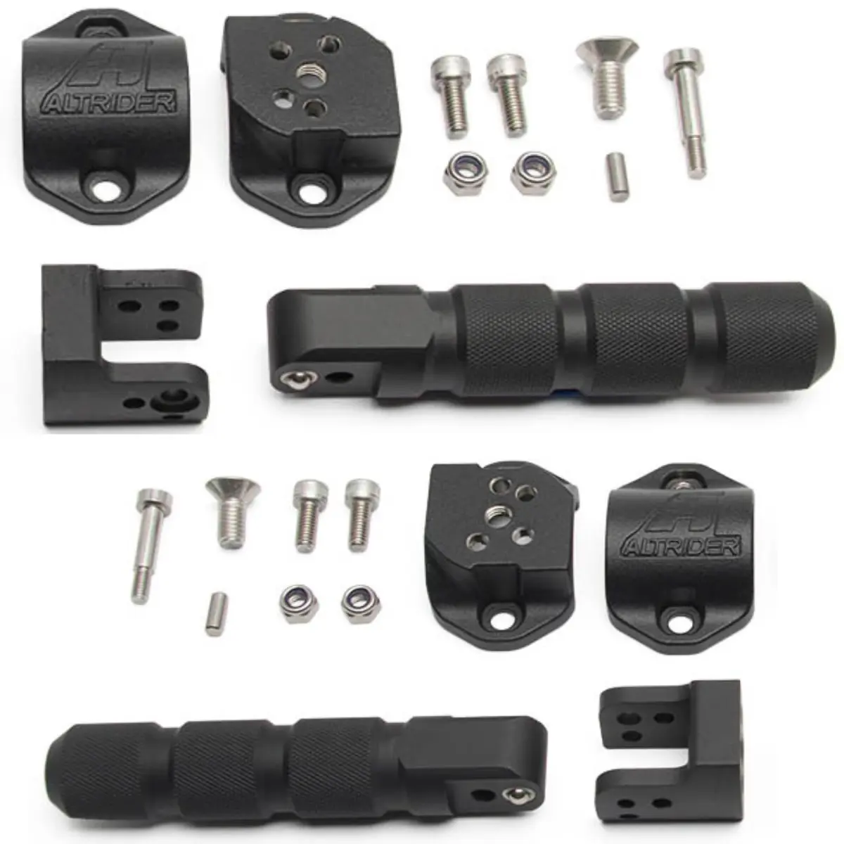 AltRider Universal Highway Pegs for Crash Bars Compatible With 1 Inch (25 mm) Diameter Bars | Heavy Duty, Rust-Resistant Motorcycle Foot Pegs - view 3