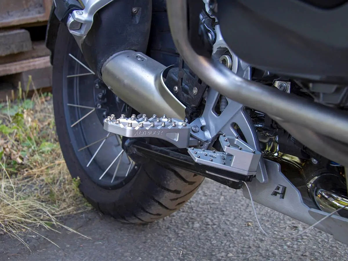 AltRider Adventure II Foot Pegs for BMW R 1200/1250 / 1300 GS - Heavy Duty Aluminum, High Traction, Adjustable Height, Silver - view 6