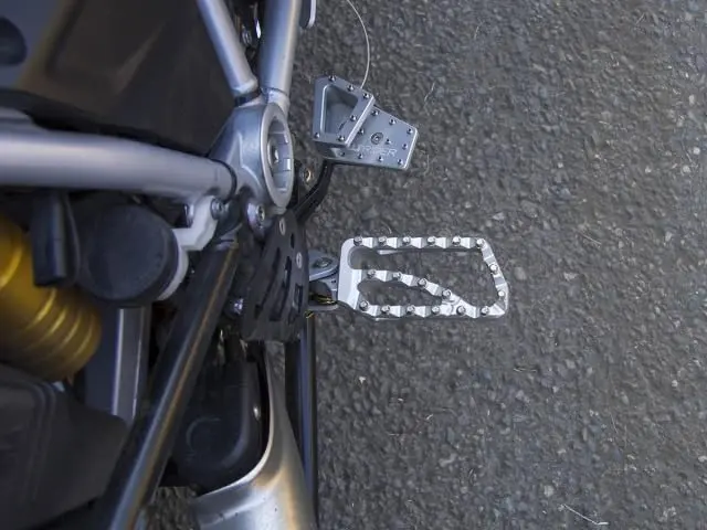 AltRider Adventure II Foot Pegs for BMW R 1200/1250 / 1300 GS - Heavy Duty Aluminum, High Traction, Adjustable Height, Silver - view 4