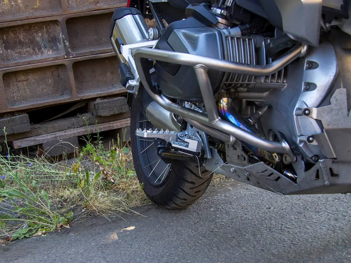 AltRider Adventure II Foot Pegs for BMW R 1200/1250 / 1300 GS - Heavy Duty Aluminum, High Traction, Adjustable Height, Silver - view 5
