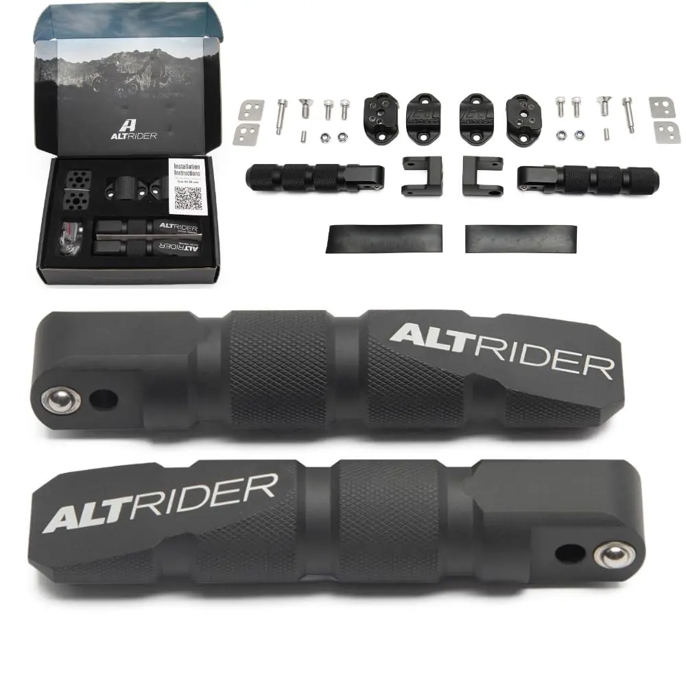 AltRider Universal Highway Pegs for Crash Bars Compatible With 7/8 Inch (22 mm) Diameter Bars | Heavy Duty, Rust-Resistant Motorcycle Foot Pegs - main product image