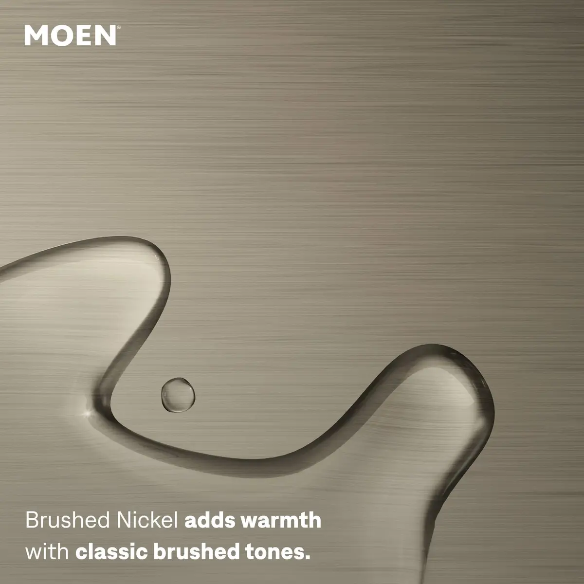 Moen 8-inch Wall Mount Curved Shower Arm with Flange, Brushed Nickel | 20.3 cm Reach for Standard Shower Setups - view 3