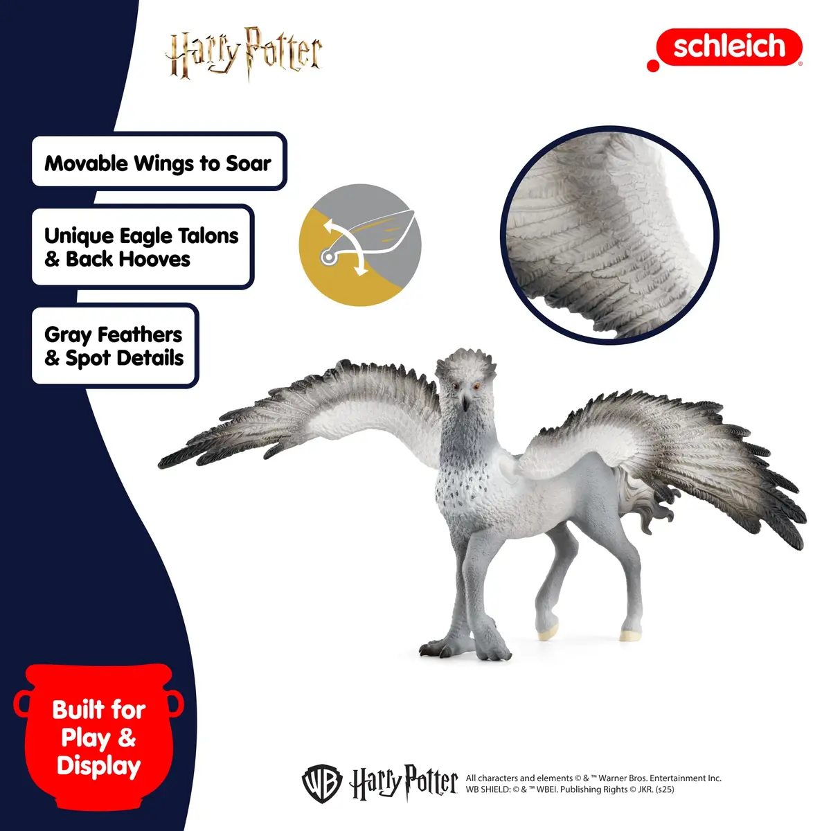 Schleich Harry Potter Buckbeak Toy Figurine 16.5 cm (6.5 inches) | ASTM-Tested for Ages 5+ - view 6