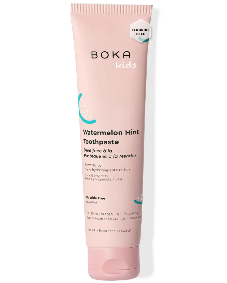 Boka Fluoride-Free Kids Toothpaste Watermelon Mint Nano Hydroxyapatite 113g (4 oz) | Enamel Strengthening - main product image
