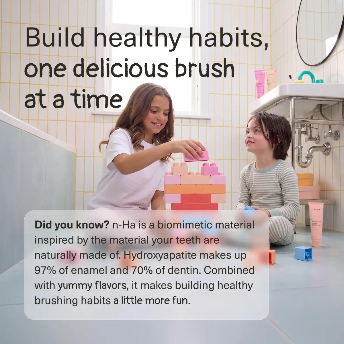 Boka Fluoride-Free Kids Toothpaste Watermelon Mint Nano Hydroxyapatite 113g (4 oz) | Enamel Strengthening - view 7