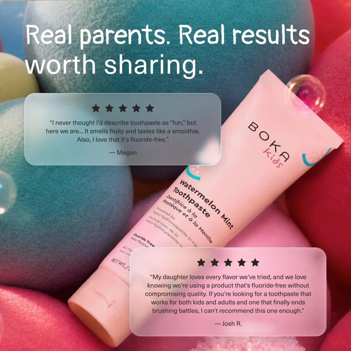 Boka Fluoride-Free Kids Toothpaste Watermelon Mint Nano Hydroxyapatite 113g (4 oz) | Enamel Strengthening - view 8