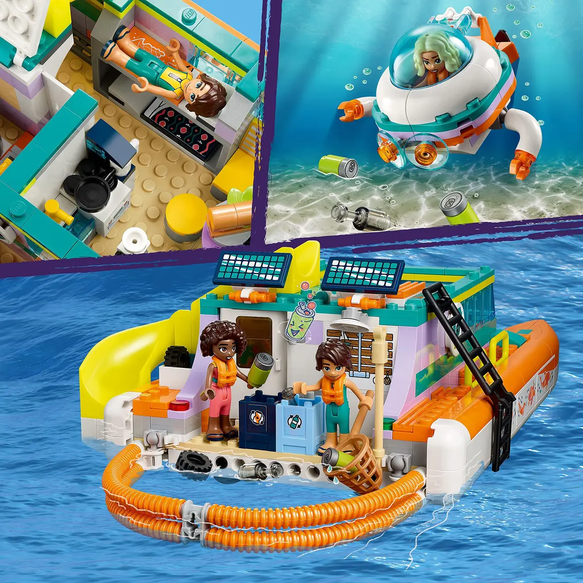 LEGO Friends Sea Rescue Boat 41734 | Ocean Life Role Play for Kids 7+ - view 5