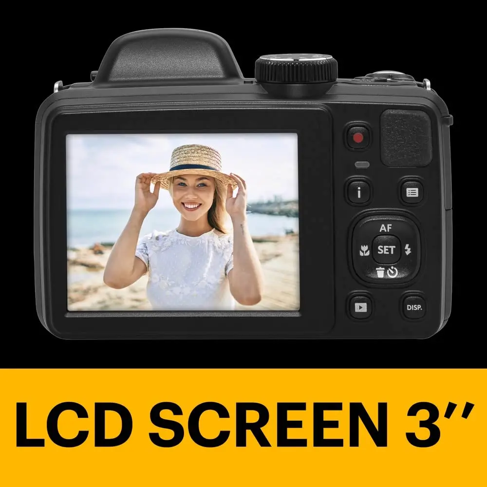 KODAK PIXPRO AZ425 20MP Digital Camera, 42x Optical Zoom, 24mm Wide Angle, Black | 1080p Full HD Video - view 4