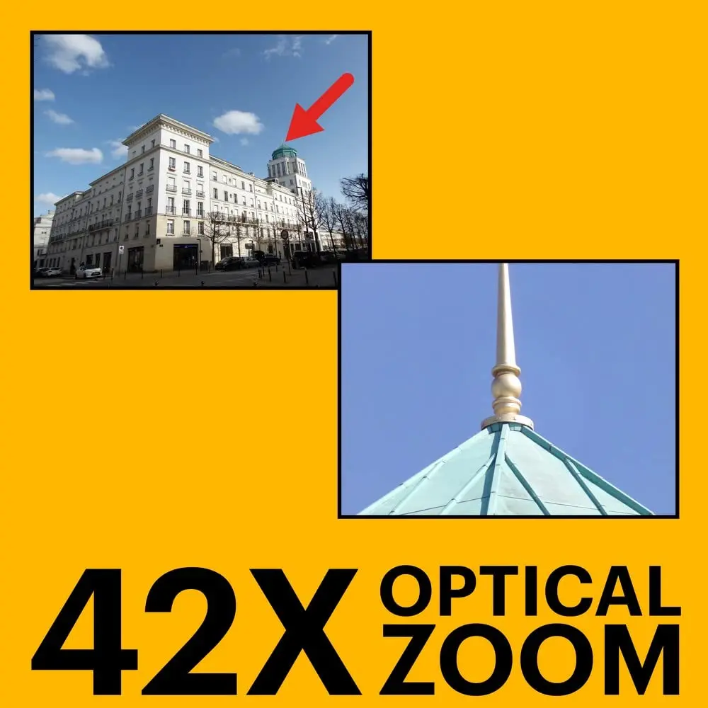 KODAK PIXPRO AZ425 20MP Digital Camera, 42x Optical Zoom, 1080p Full HD Video, White | 20.68 MP Effective Still Resolution - view 3