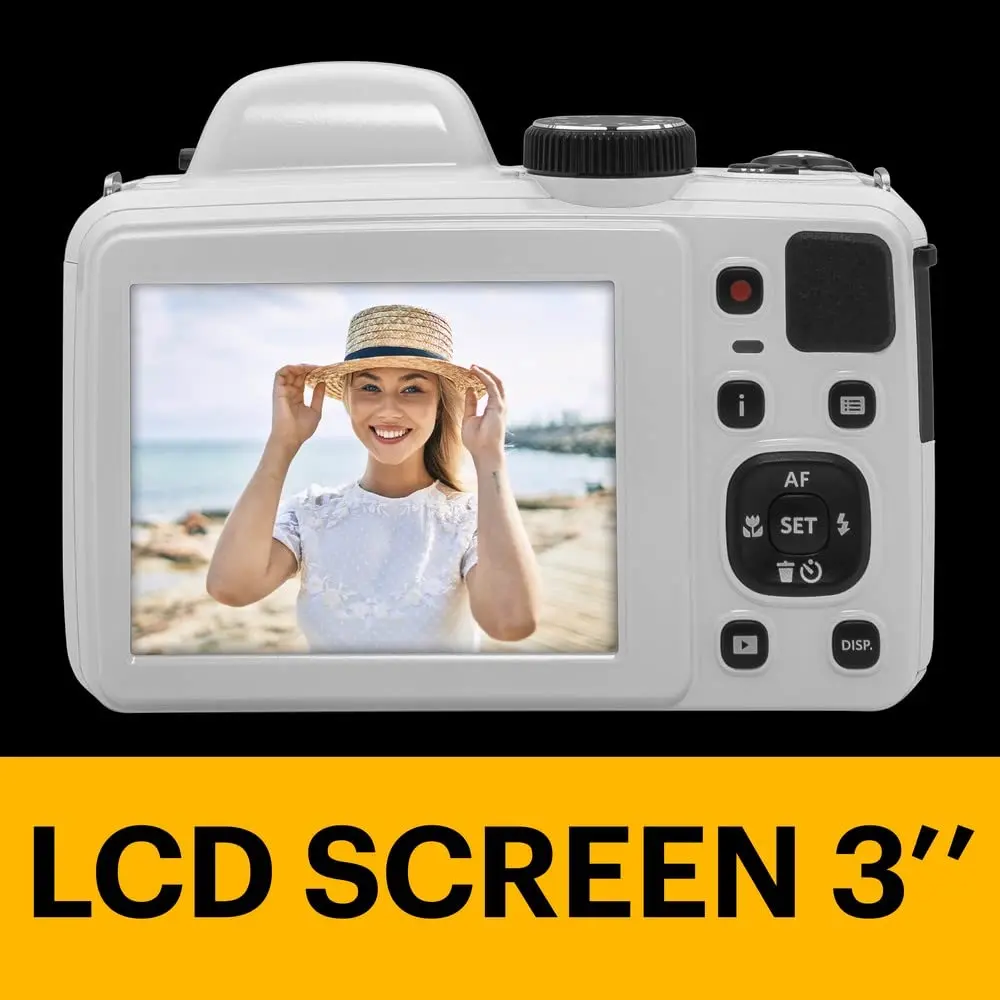 KODAK PIXPRO AZ425 20MP Digital Camera, 42x Optical Zoom, 1080p Full HD Video, White | 20.68 MP Effective Still Resolution - view 4