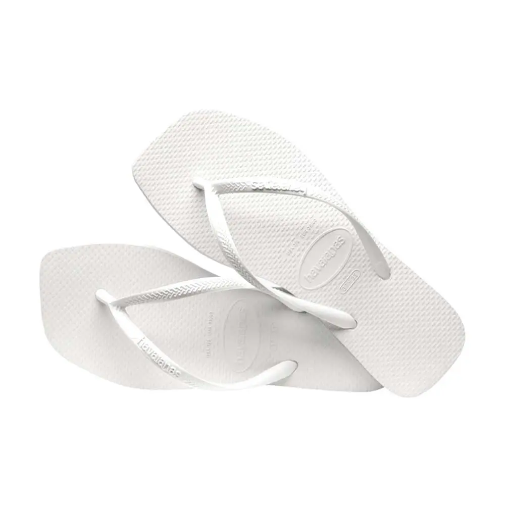 Havaianas Slim Square Flip Flops White Women's 5-6 US | Beach-Ready Style for India - view 4