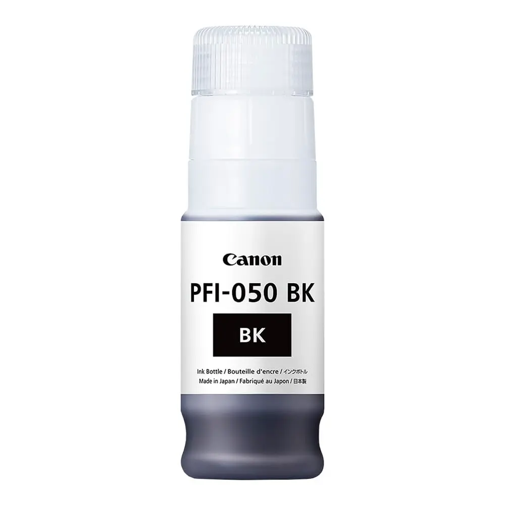 Canon PFI-050 BK Black Ink Cartridge 70ml | Professional-Quality, Compatible with imagePROGRAF TC-20 & TC-21 - main product image