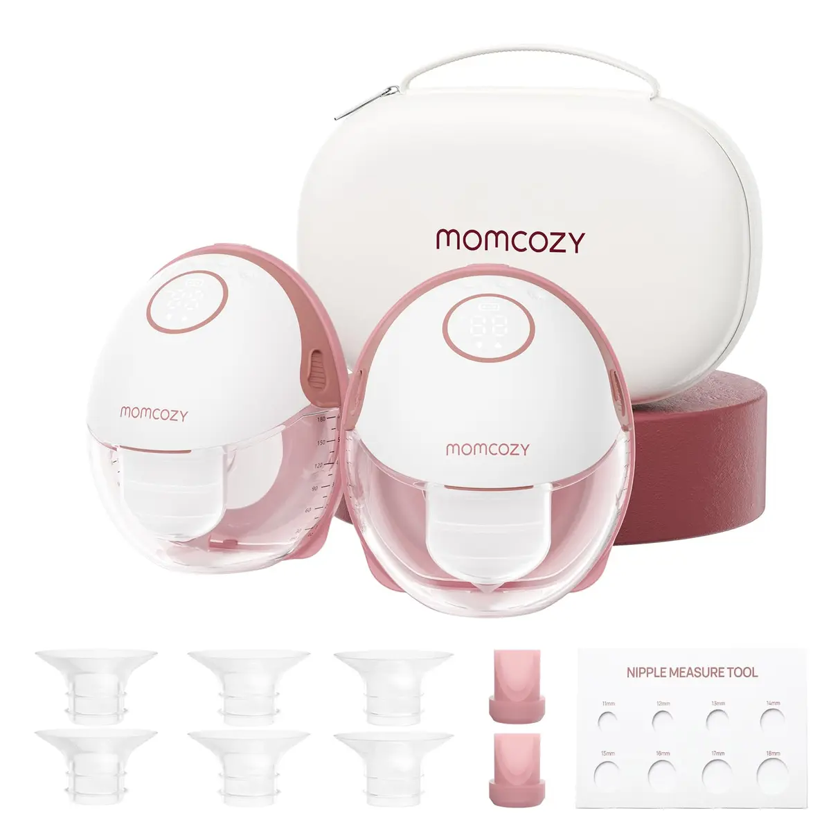 Momcozy Breast Pump Hands-Free Mobile Style Wearable M6 24mm | Discreet, Efficient & Comfortable for Moms - main product image