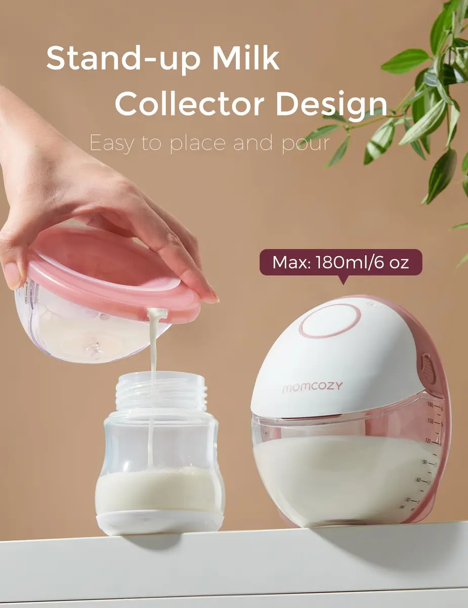 Momcozy Breast Pump Hands-Free Mobile Style Wearable M6 24mm | Discreet, Efficient & Comfortable for Moms - view 5