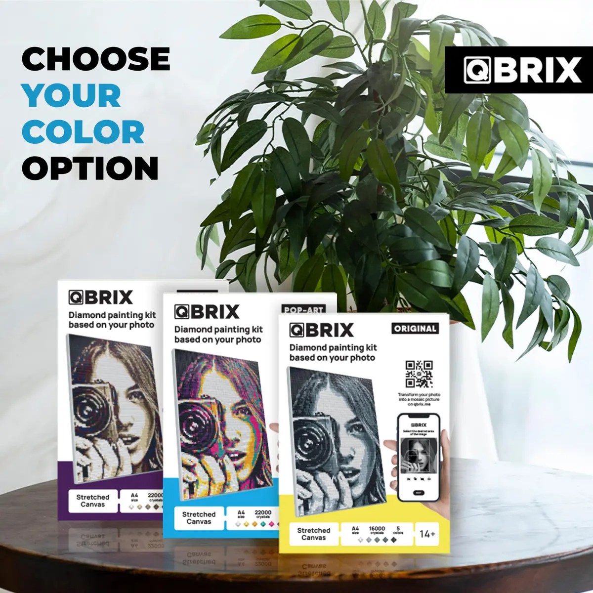 QBRIX Custom Diamond Painting Kit for Adults - Pop-Art A4 (21cm x 30cm) | Personalised Gem Art with Any Photo - view 7