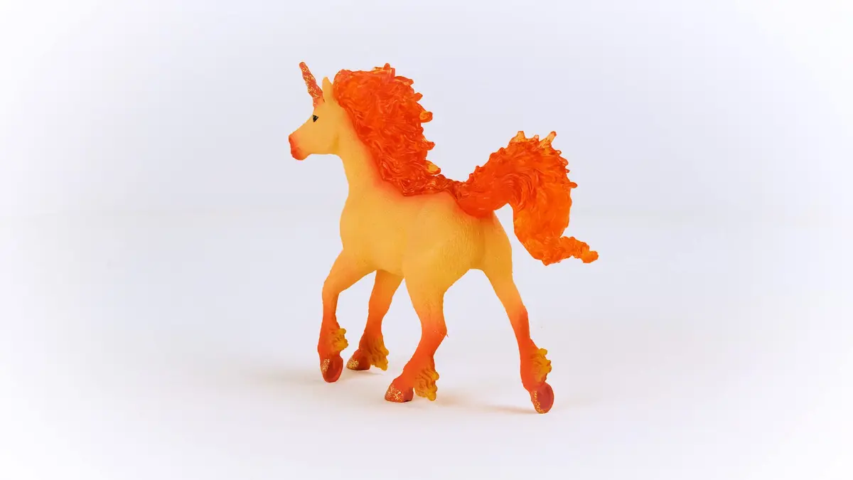 Schleich Bayala Elementa Fire Unicorn Stallion 5.7in | Fantasy Unicorn Toy for Kids 5+ - view 5