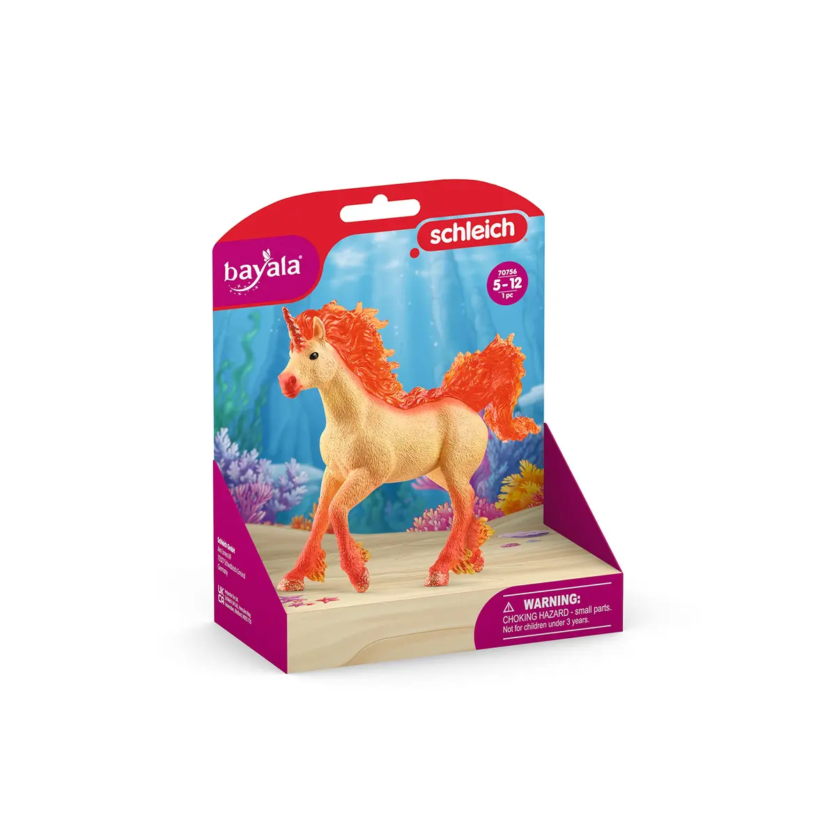 Schleich Bayala Elementa Fire Unicorn Stallion 5.7in | Fantasy Unicorn Toy for Kids 5+ - view 7