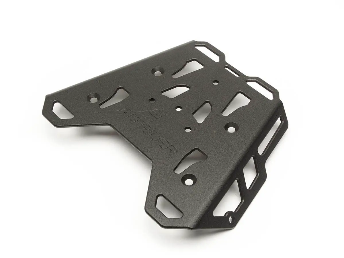 AltRider Motorcycle Luggage Rack Compatible with Honda CRF300L | Thick Aluminum Plate, Zero Snag Design, Pre-Drilled Holes, Black - main product image