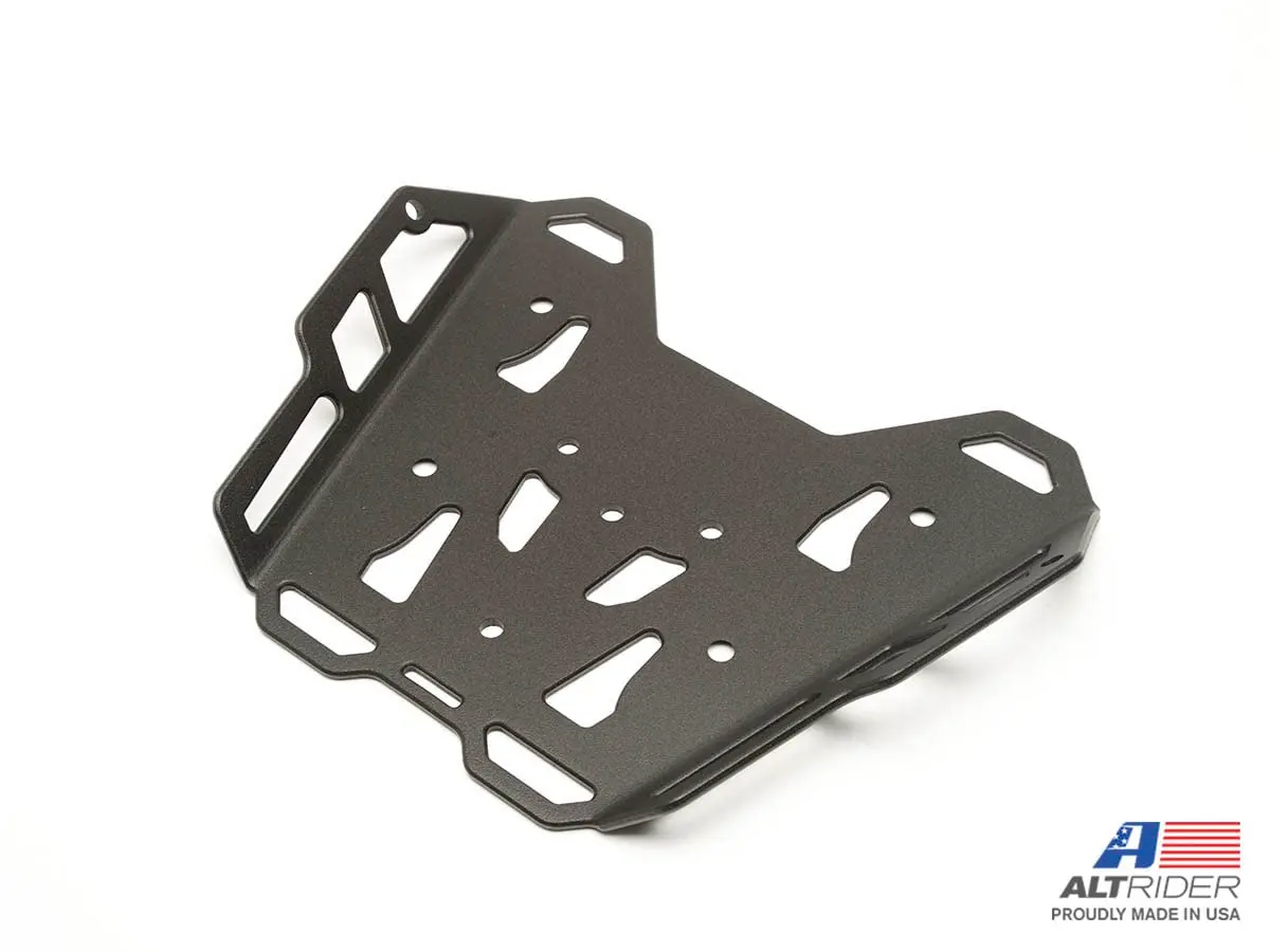AltRider Motorcycle Luggage Rack Compatible with Honda CRF300L | Thick Aluminum Plate, Zero Snag Design, Pre-Drilled Holes, Black - view 8