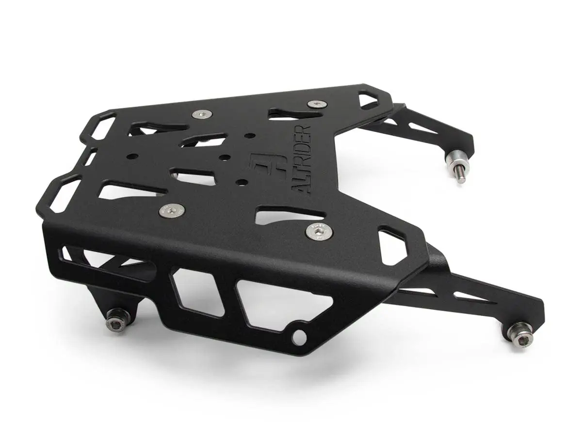 AltRider Motorcycle Luggage Rack Compatible with Honda CRF300L | Thick Aluminum Plate, Zero Snag Design, Pre-Drilled Holes, Black - view 9