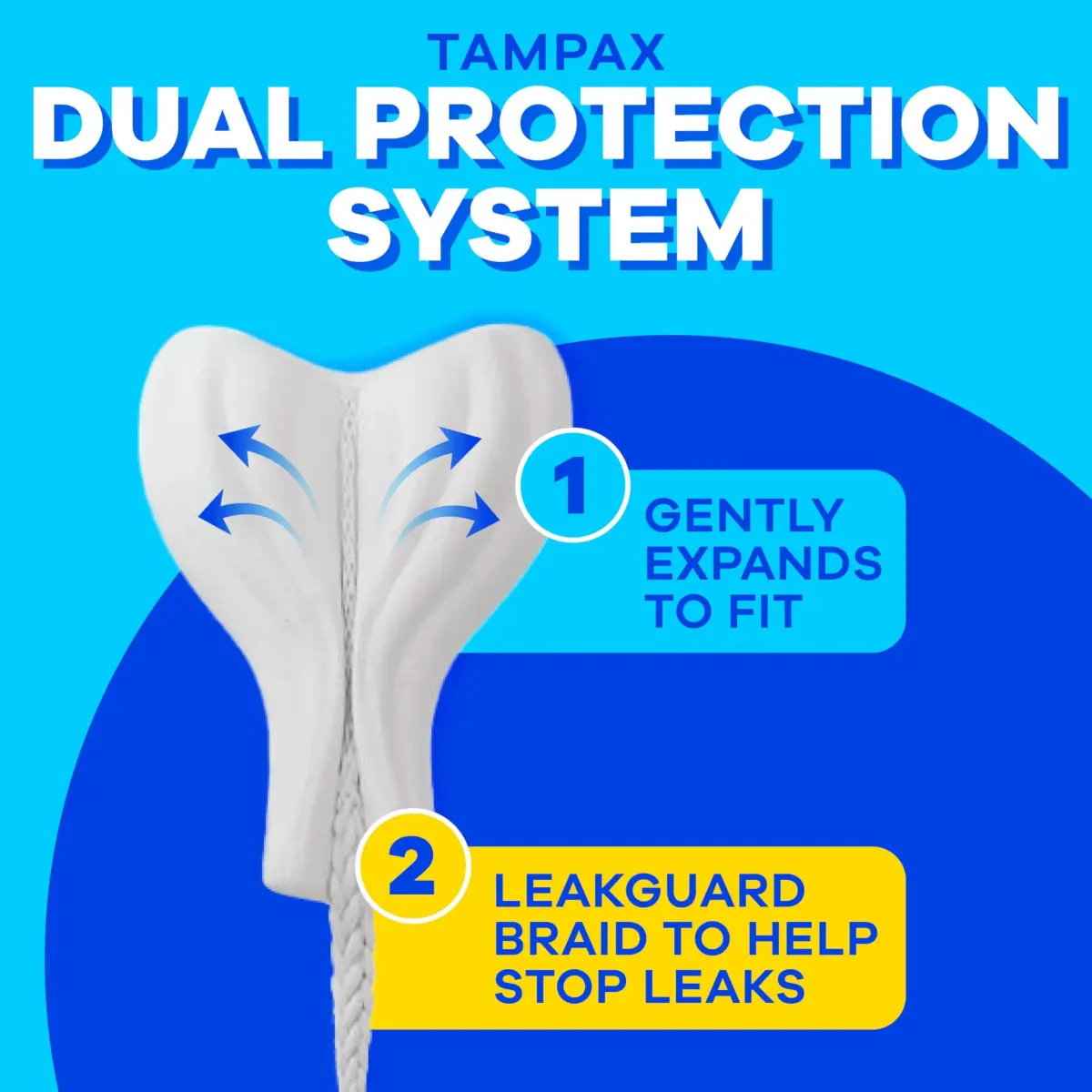 Tampax Pearl Tampons Multipack Super/Super Plus/Ultra Absorbency Unscented 102 Count | LeakGuard Braid for 8-Hour Protection - view 4