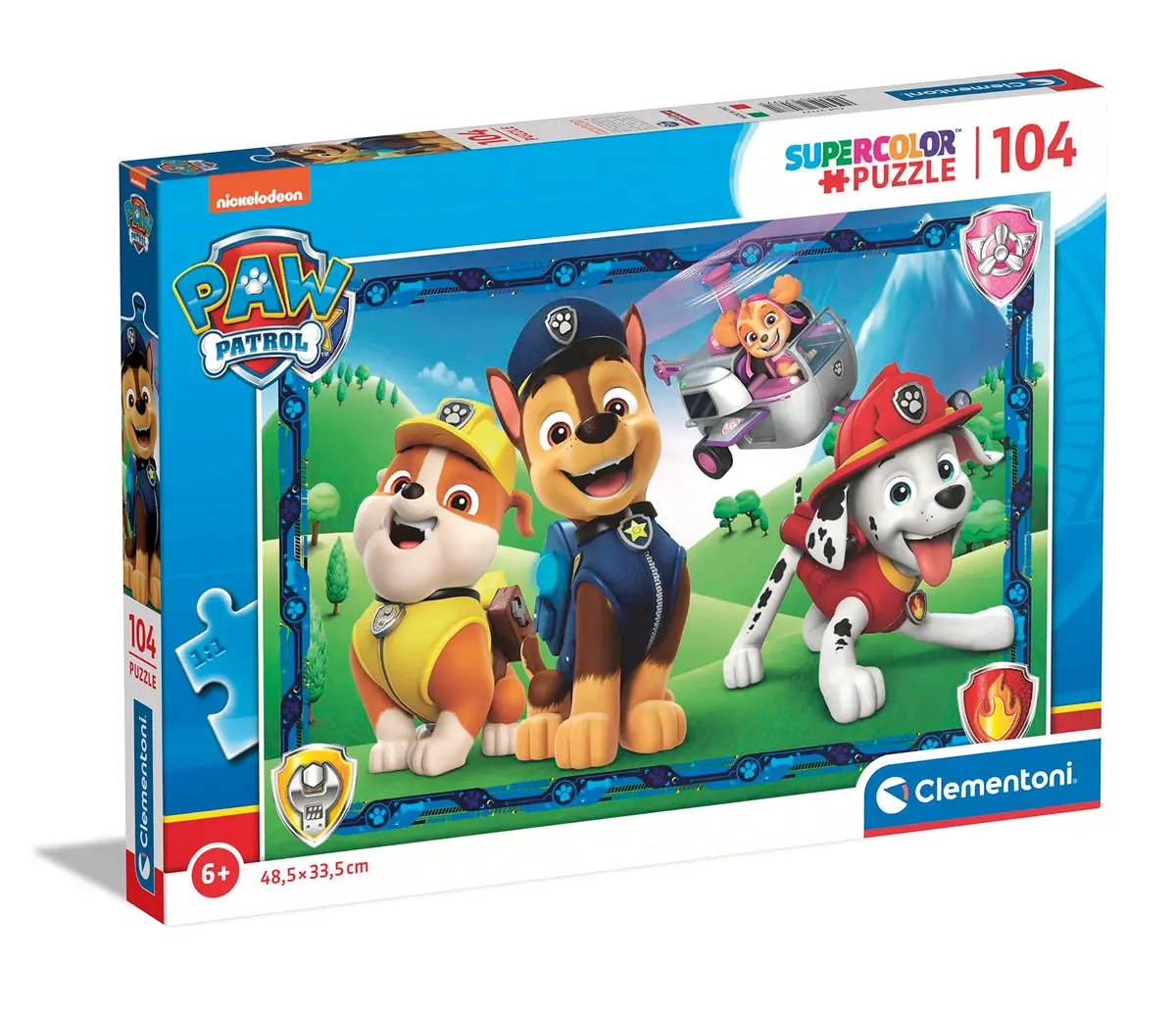 Clementoni Paw Patrol Supercolor Puzzle 104 Pieces | Educational Jigsaw for Kids Age 6+ - main product image