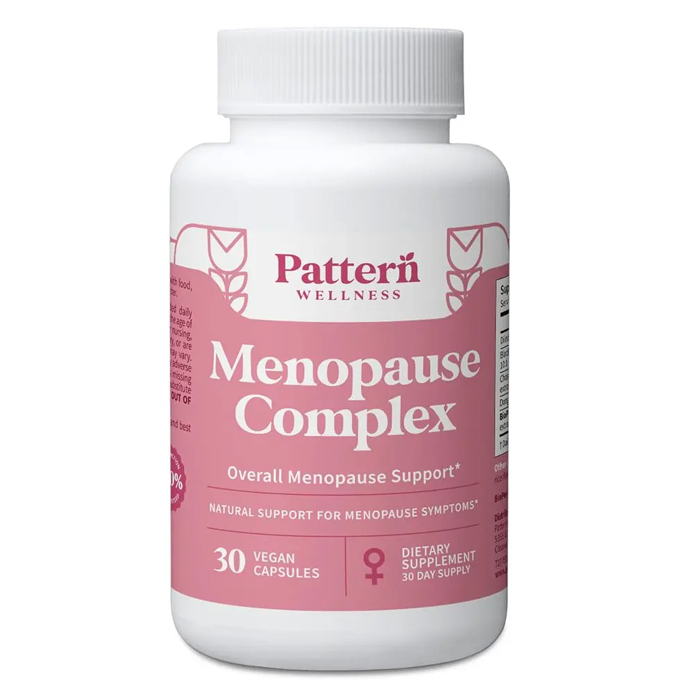 Pattern Wellness Menopause Complex Supplement – 30 Vegan Capsules | Supports Hormonal Balance & Women’s Wellness - main product image