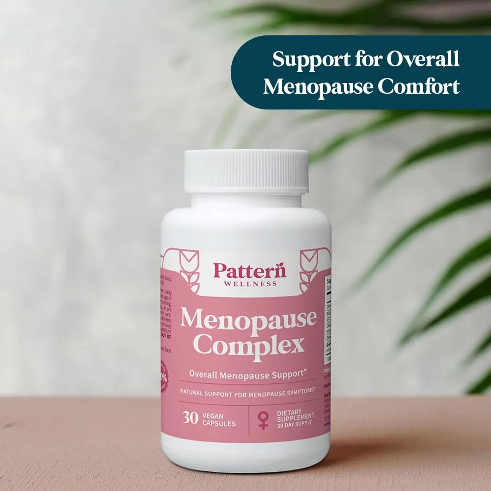 Pattern Wellness Menopause Complex Supplement – 30 Vegan Capsules | Supports Hormonal Balance & Women’s Wellness - view 8