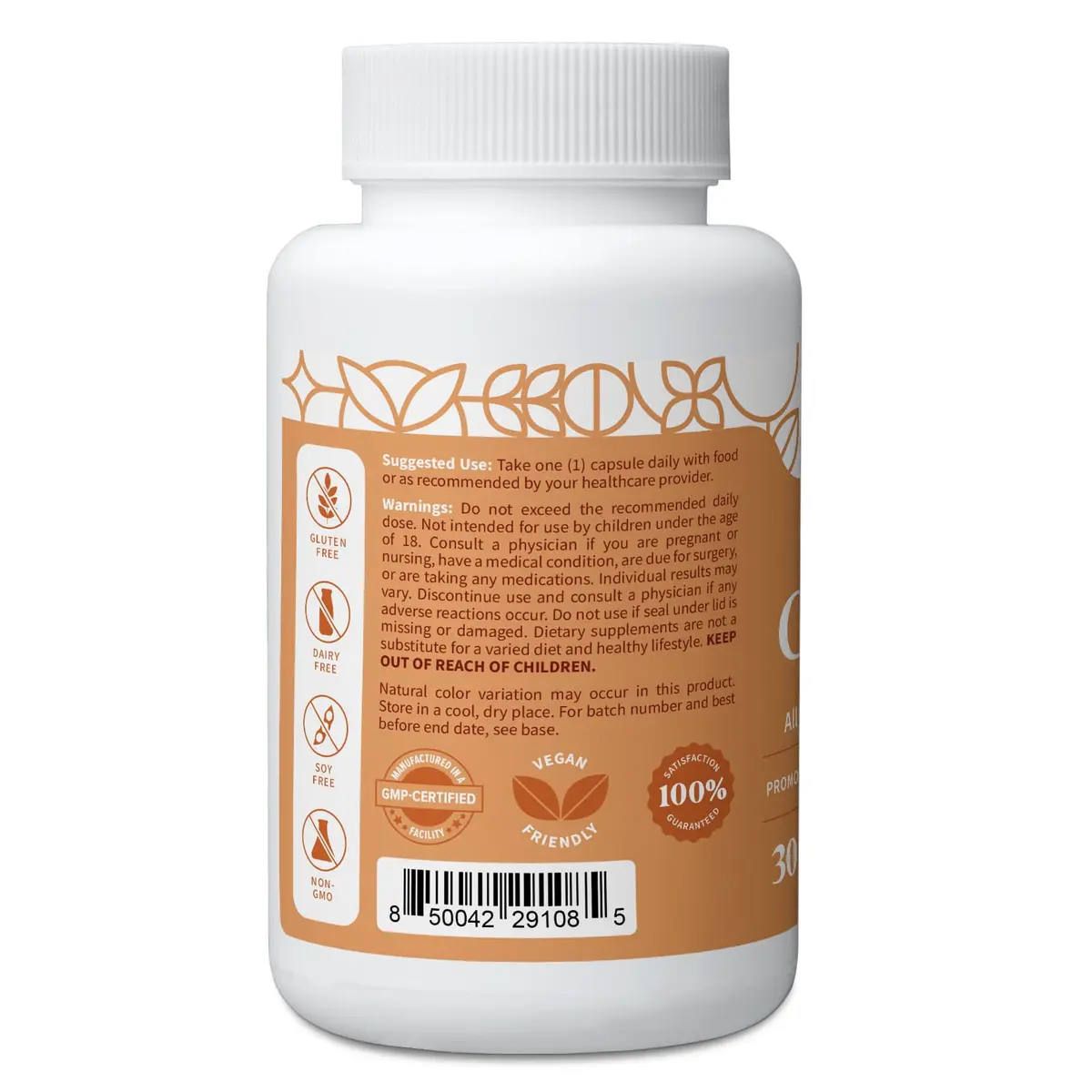 Pattern Wellness Zinc Complex Supplement – 30 Vegan Capsules | Supports Immune, Skin & Digestive Health - view 2