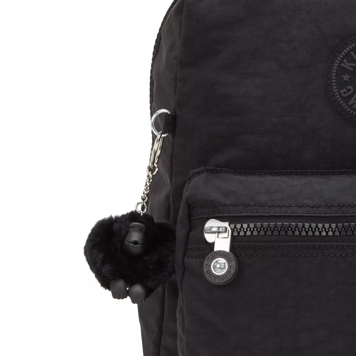 Kipling Rylie Backpack Medium Nylon Black | Lightweight Travel Companion - view 6