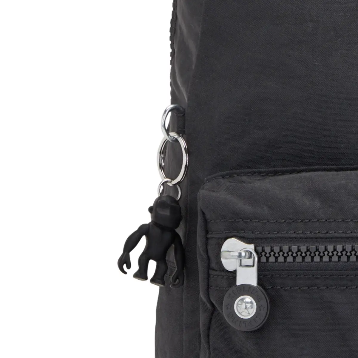 Kipling Rylie Backpack Medium Nylon Black | Lightweight Travel Companion - view 8