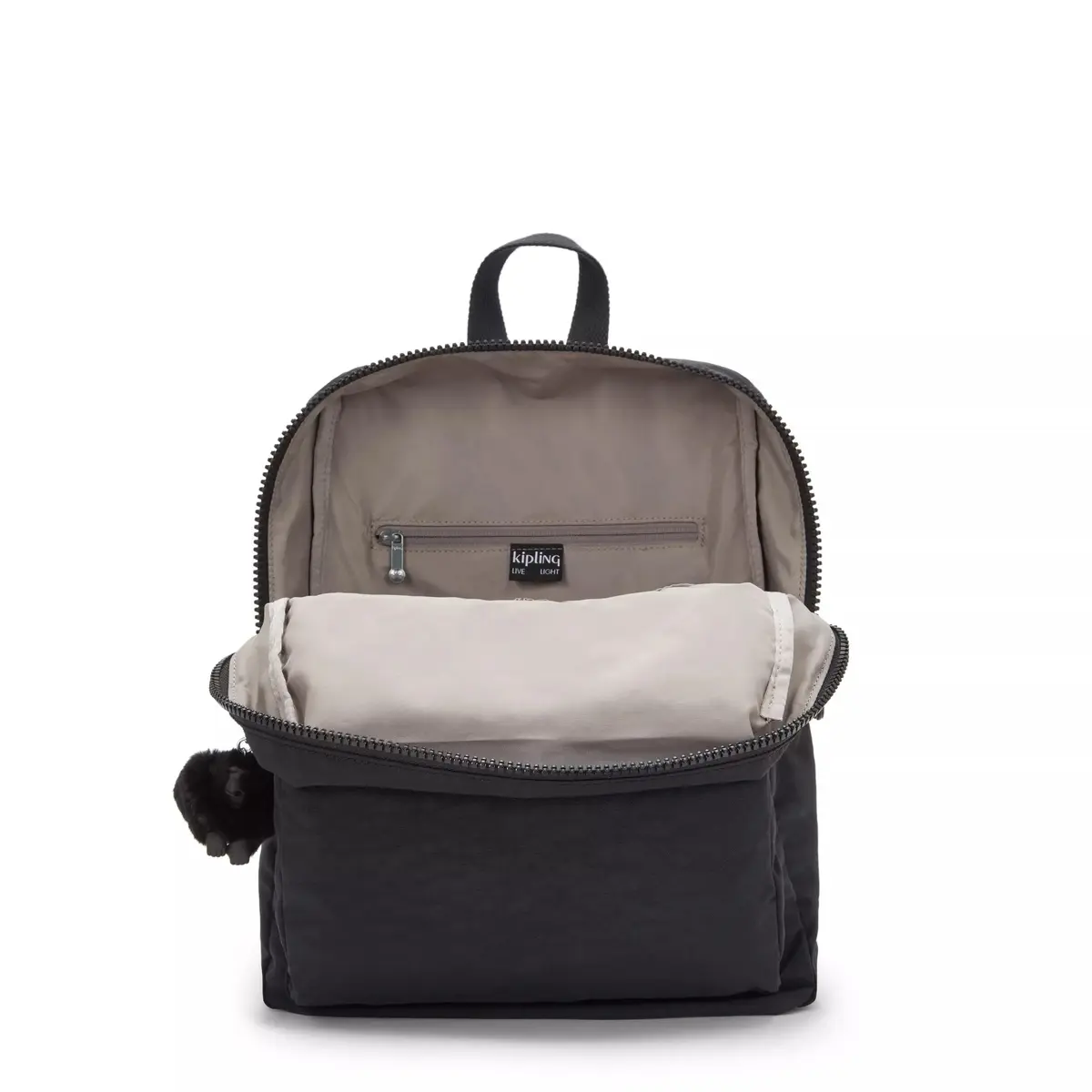 Kipling Rylie Backpack Medium Nylon Black | Lightweight Travel Companion - view 3