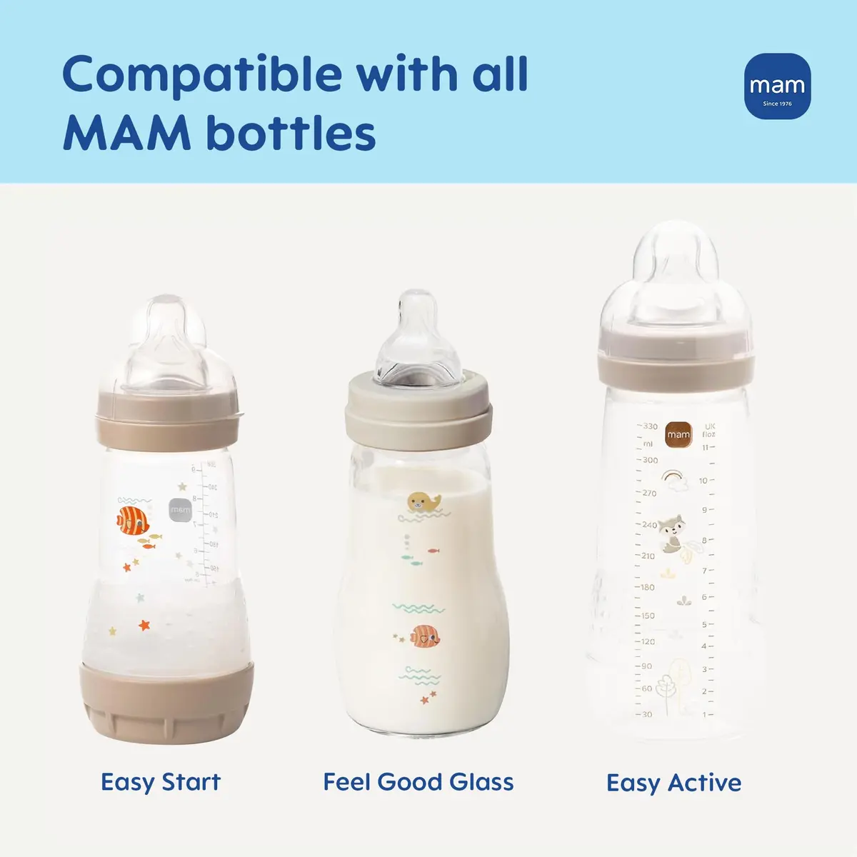 MAM Baby Bottle Anti-Colic Medium Flow Nipples | Fits All MAM Bottles, 4 Pack - view 5