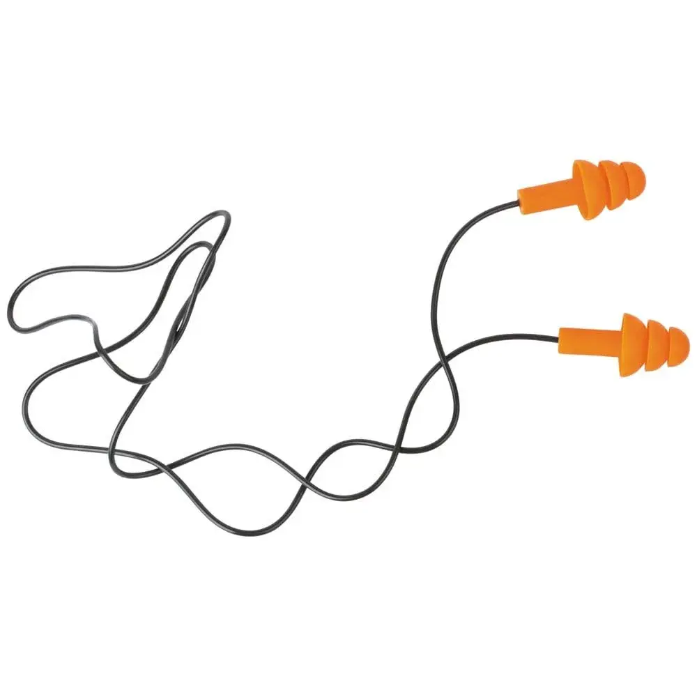 Klein Tools Corded Earplugs 25dB NRR Orange 6-Pack | Reusable Noise Protection with Case - view 5