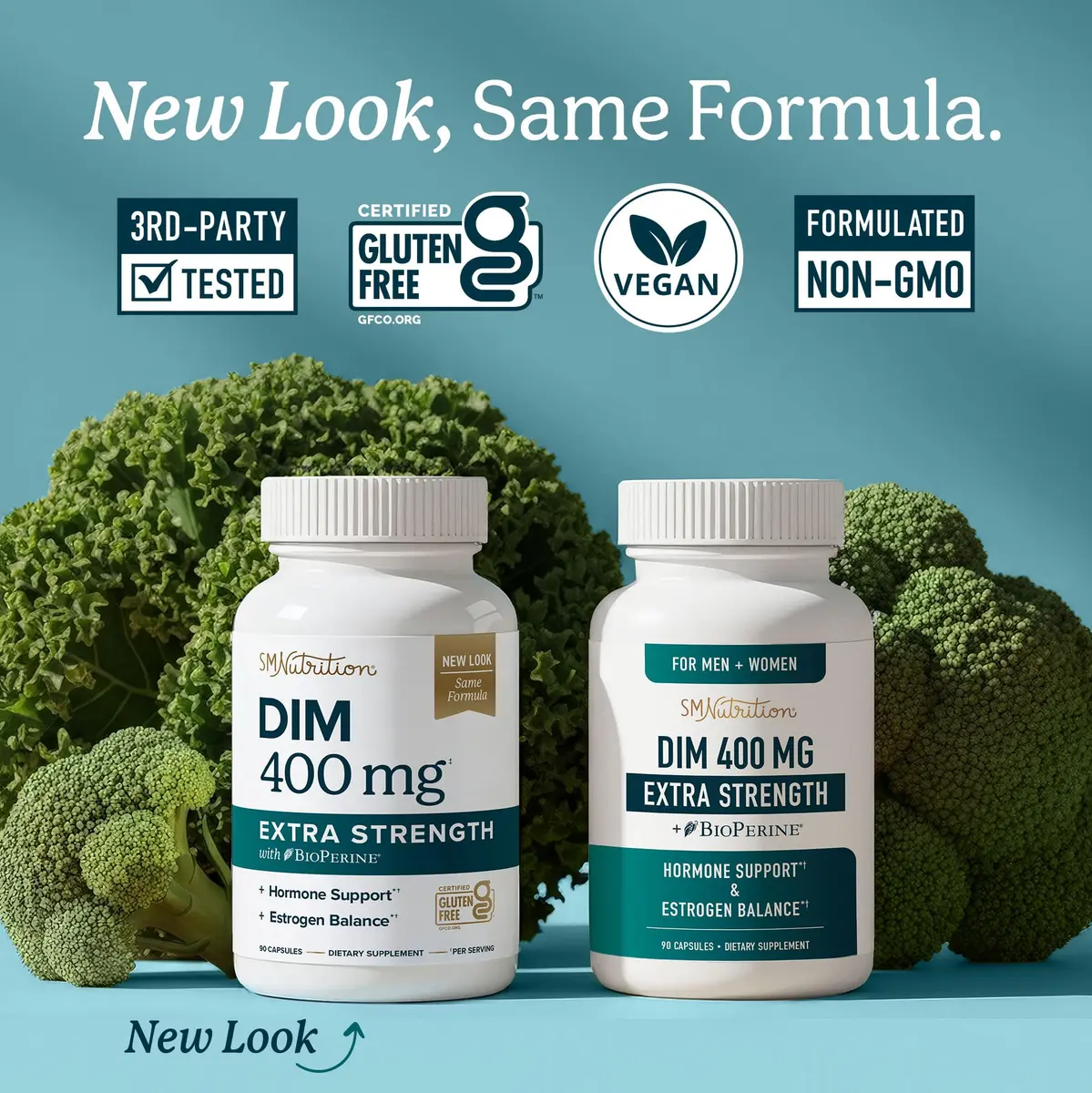 SMNutrition DIM Supplement 400mg 90 Count | Extra Strength Hormone Balance for Men & Women - view 2