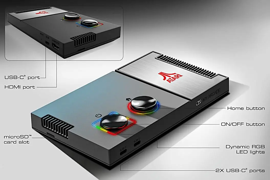 My Arcade Atari Game Station Pro Retro Console with 200+ Games & Wireless Joysticks | 1.45 kg (3.19 lb) - view 5