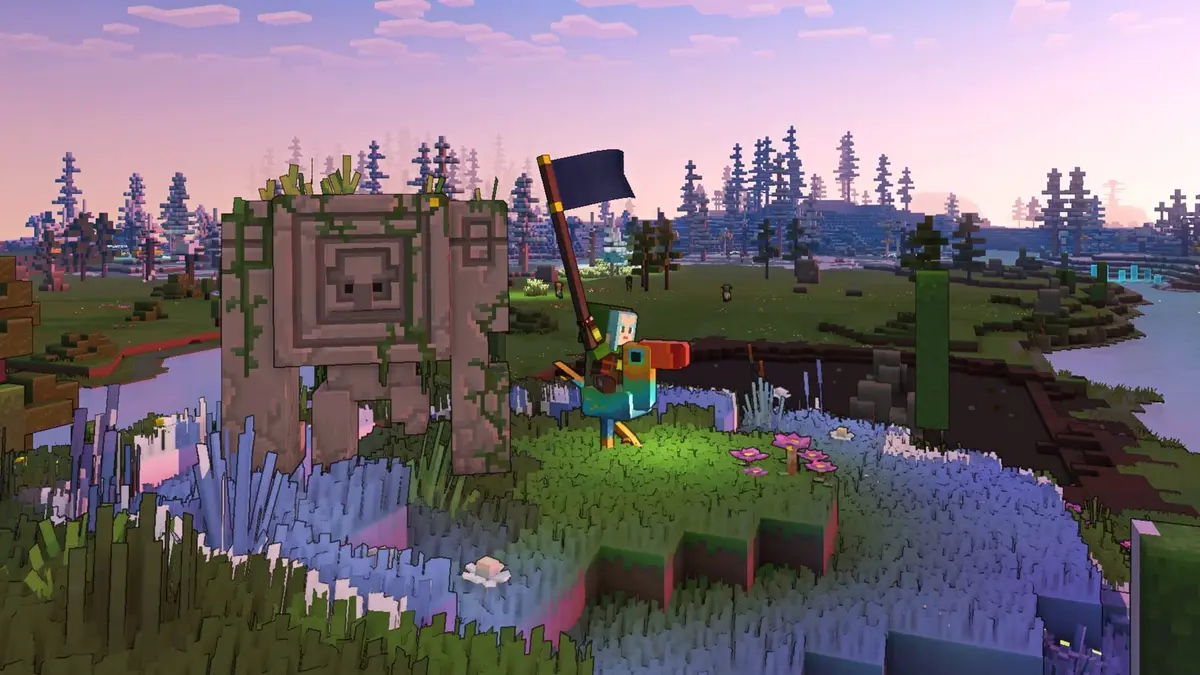 GSWQUJO Minecraft Legends - Deluxe Edition - PS5 | Rich World, Six Skins, Multiplayer Support - view 6