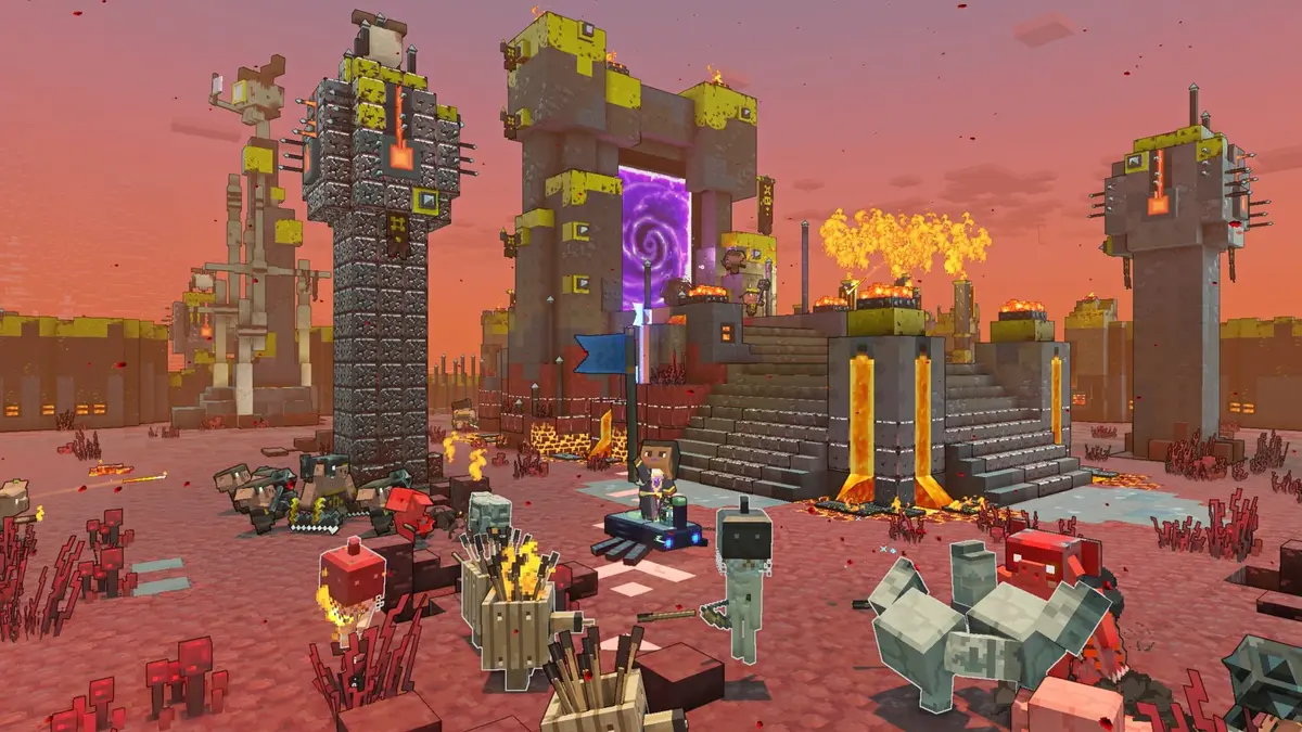 GSWQUJO Minecraft Legends - Deluxe Edition - PS5 | Rich World, Six Skins, Multiplayer Support - view 7