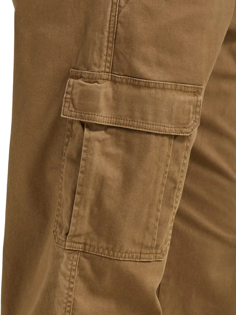 Wrangler Authentics Men's Relaxed Fit Stretch Cargo Pant, Kangaroo, 34W x 32L | Durable, Comfortable & Versatile - view 5