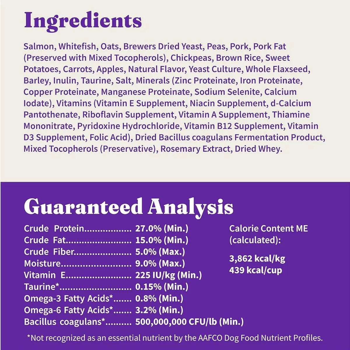 Halo Holistic Dry Dog Food, Wild-Caught Salmon & Whitefish Recipe, 3.5 lb | Supports Digestive & Skin Health - view 9
